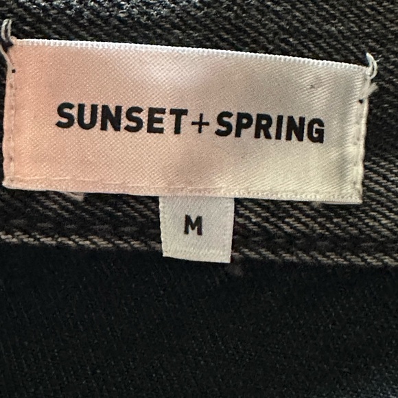 Embroidered Black Denim Jacket with Floral Accents - Picture 9 of 10